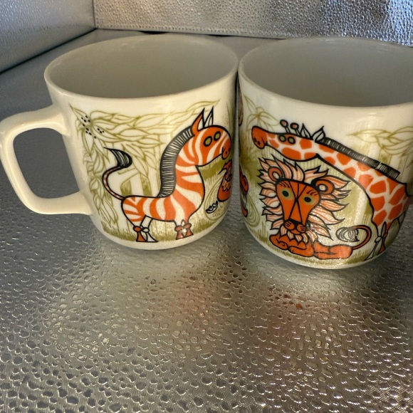 Vintage Animal Print Mugs Set - Picture 5 of 9